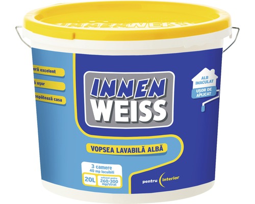 Vopsea lavabilă pentru interior Innenweiss albă 20 l