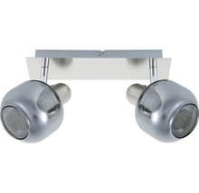 Lumină de plafon cu două spoturi din metal