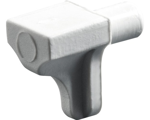 Suport poliță Hettich Ø5mm, plastic alb, pachet 200 bucăți Suport individual alb din plastic pentru rafturi