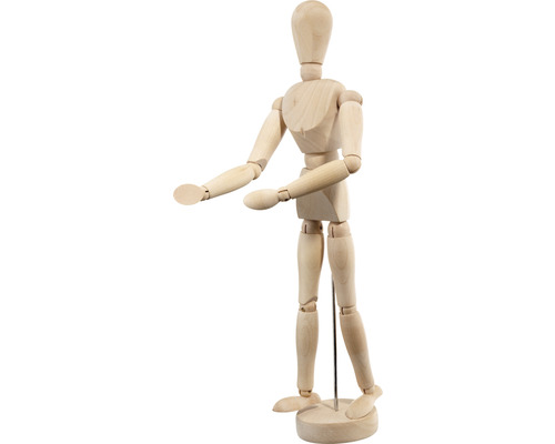 Păpușă articulată din lemn pentru scopuri artistice