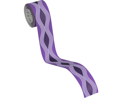 Bandă adezivă decorativă cu model ondulat