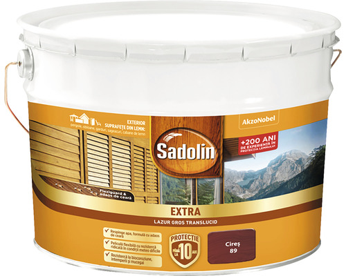 Lazură pentru lemn Sadolin Extra cireș 10 l