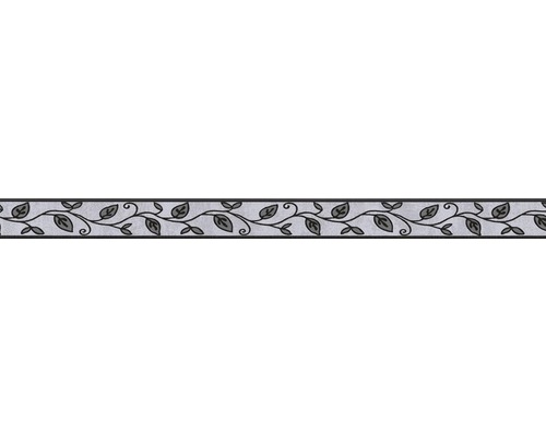Bordură decorativă autoadezivă 2622-19 Only Borders model frunze gri 5 m x 5 cm Bordură decorativă autoadezivă 2622-19 Only Borders model frunze gri 5 m x 5 cm