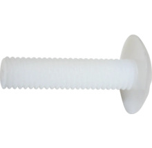 Șuruburi metrice cu cap semibombat drept Dresselhaus 6x30 mm plastic alb, 100 bucăți-thumb-0