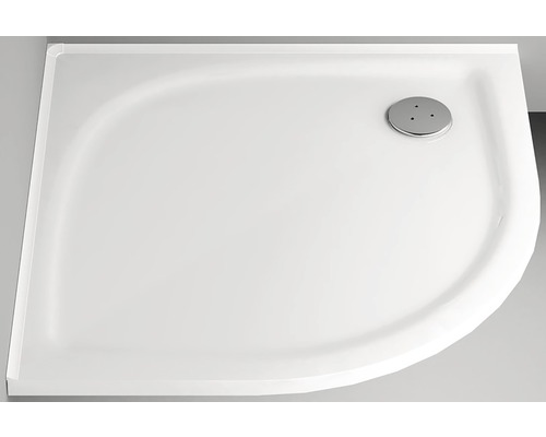 Cădiță de duș albă cu scurgere