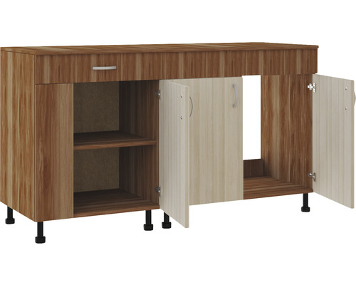 Dulap de bază pentru bucătărie cu sertar, compartimente și uși