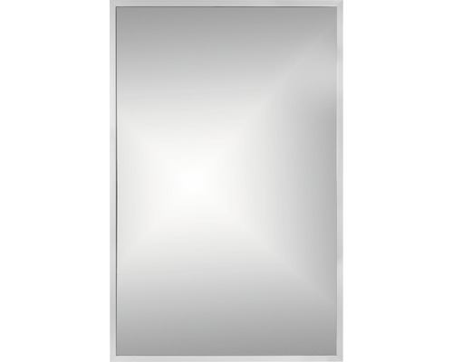 Oglindă baie dreptunghiulară Cordia BRW Line 65x60 cm ramă argintie