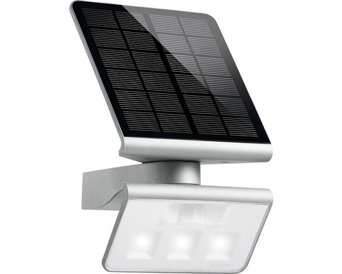 Proiector solar cu LED Steinel XSolar 150 lumeni 3000K, senzor de mișcare, plastic argintiu