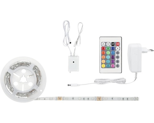 Bandă LED RGB SimpLED 1,5m 10W, incl. telecomandă & alimentator