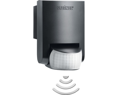Senzor de mișcare Steinel IS130-2 130° max. 600W, pentru exterior IP54, negru Logo Steinel. Lampă de perete pentru exterior cu senzor de mișcare.