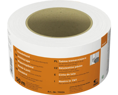 Bandă de armare pentru rosturi, rolă de 50 de metri, pentru armarea rosturilor