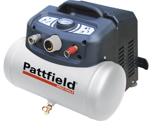 Compresor aer comprimat Pattfield PE-1506 6L 8 bari, fără ulei, portabil, accesorii incluse