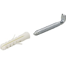 Dibluri plastic cu cârlig Hettich 10x50 mm, 100 bucăți-thumb-1