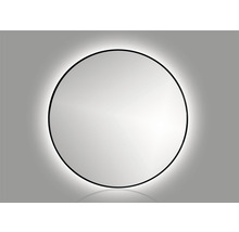 Oglindă baie cu LED Cordia Round Line Ø80 cm ramă neagră IP 44