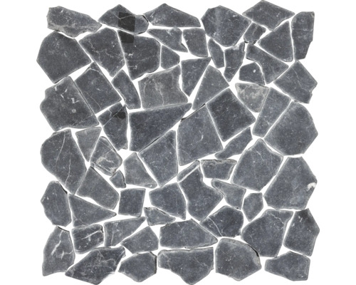 Mozaic piatră naturală Nero Marquina 30,5x30,5 cm Placă de mozaic din piatră naturală