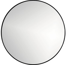 Oglindă baie rotundă Cordia Round Line Ø80 cm ramă neagră