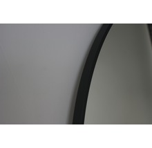 Oglindă baie rotundă Cordia Round Line Ø80 cm ramă neagră