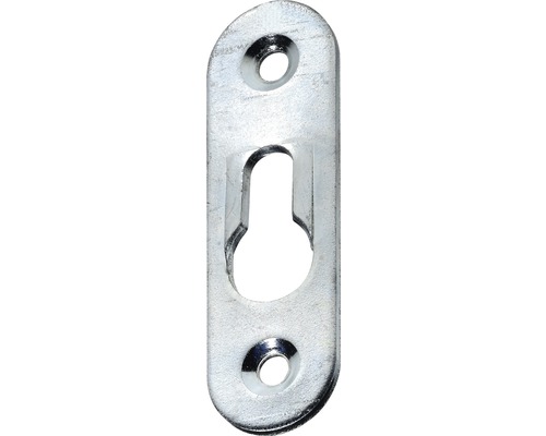 Plăcuță suspendare dulap Hettich 19x62 mm, oțel zincat, pachet 50 bucăți