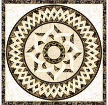Placă decorativă de podea cu model circular