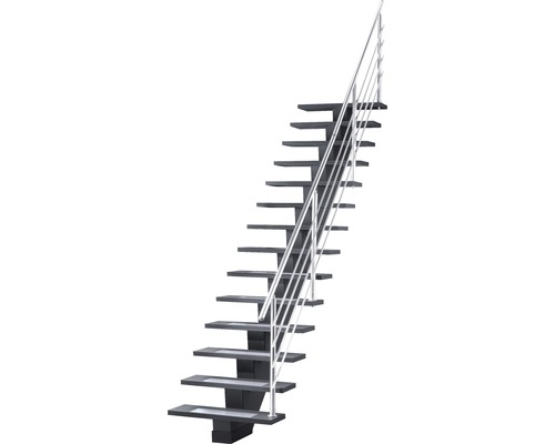 Scară cu balustradă metalică