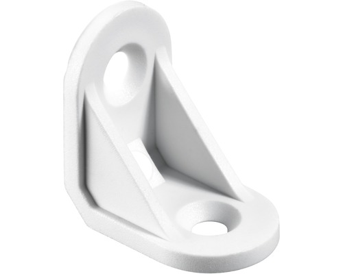 Colțar de legătură Hettich 24x24x15 mm, plastic alb, pachet 100 bucăți