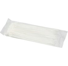Colier plastic/șoricei prindere Haupa 4,8x250 mm, pachet 100 bucăți, transparent