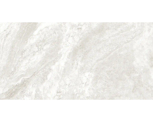 Gresie interior porțelanată glazurată Alabastrino Bianco Grande rectificată 60x120 cm