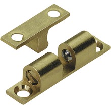 Opritor de ușă cu 2 bile Hettich 11x11x60 mm, alamă, pachet 10 bucăți