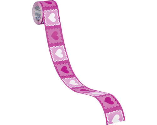 Bandă adezivă decorativă cu model de inimă