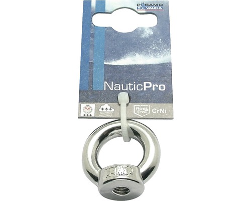 Piuliță cu inel de ridicare Nautic Pro M10 DIN582 inox A4