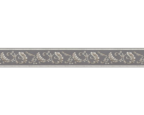 Bordură decorativă autoadezivă 36914-4 Only Border model ornamental gri 5 m x 8 cm