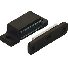 Opritor de ușă cu magnet Hettich 14x45x15 mm max. 3-4kg, maro, pachet 50 bucăți
