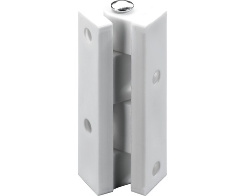 Conector unghiular din plastic cu șurub pentru mobilă