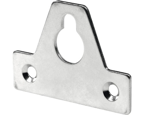 Plăcuță suspendare dulap Hettich 64x46 mm, oțel zincat, pachet 50 bucăți