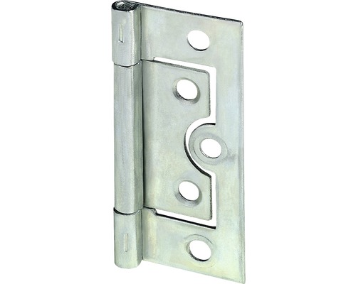 Balama coplanară tip fluture Hettich 20x38 mm, oțel zincat, pachet 25 bucăți