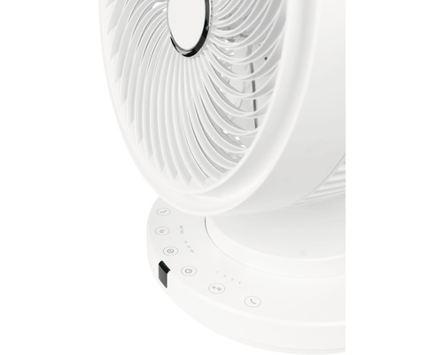 Ventilator alb cu diverse setări