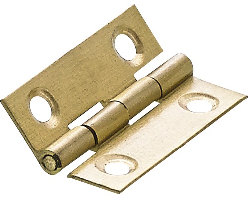 Balama fixă Hettich 38x25 mm, oțel alămit, pachet 10 bucăți
