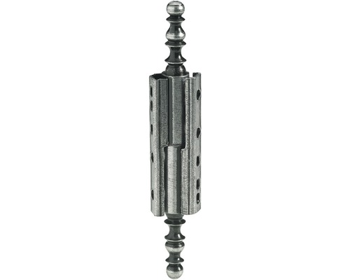 Balama cilindrică decorativă Hettich 40x10 mm, pentru mobilă, oțel antichizat, pachet 5 bucăți Balamale ornamentale pentru uși