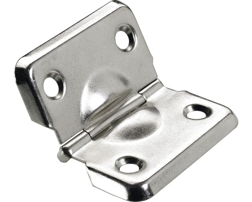 Balama fixă cu opritor Hettich 45x40 mm, pentru cutii de lemn, pachet 10 bucăți Unghi metalic cu găuri de fixare
