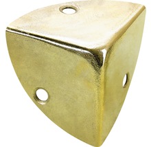 Colțar exterior de protecție Hettich 45x45x45 mm, pentru cutii de lemn, oțel alămit, pachet 25 bucăți