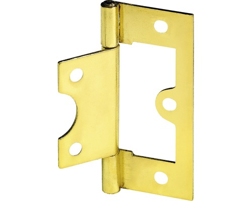 Balama coplanară tip fluture Hettich 20x38 mm, oțel alămit, pachet 25 bucăți Balama coplanară tip fluture Hettich 20x38 mm, oțel alămit, pachet 25 bucăți
