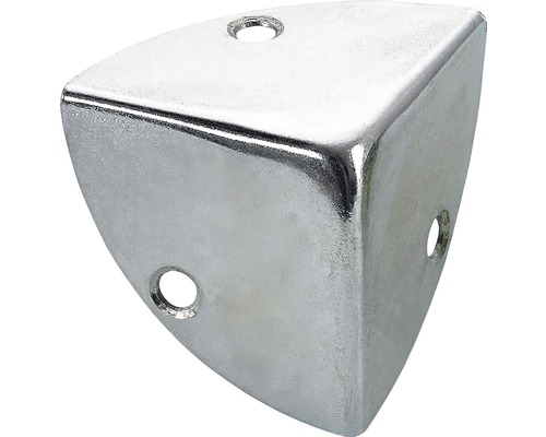 Colțar exterior de protecție Hettich 45x45x45 mm, pentru cutii de lemn, oțel zincat, pachet 25 bucăți Feronerie de colț cu găuri pentru fixare