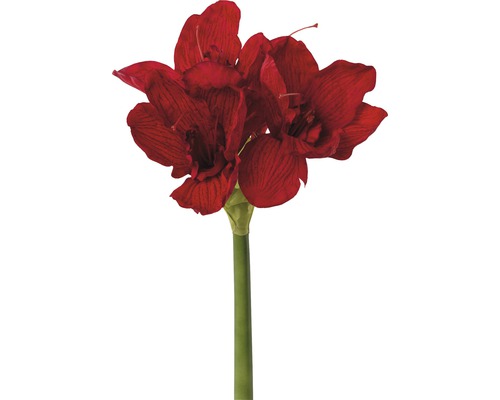 Floare artificială Amaryllis, 66 cm, roșu