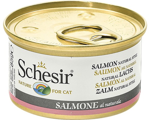 Conservă Scheisir cu somon pentru pisici, 85 grame