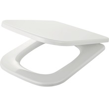 Capac WC cu închidere lentă form & style Angular duroplast alb 45,5x34 cm-thumb-0