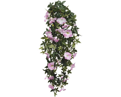 Floare artificială, petunie curgătoare, 80 cm, roz
