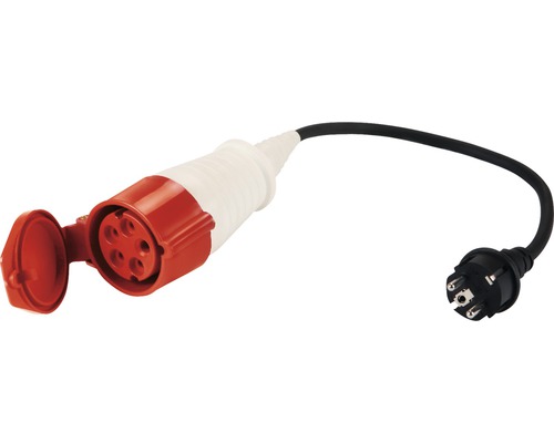 Cablu adaptor cu mufă CEE la mufă cu contact de protecție