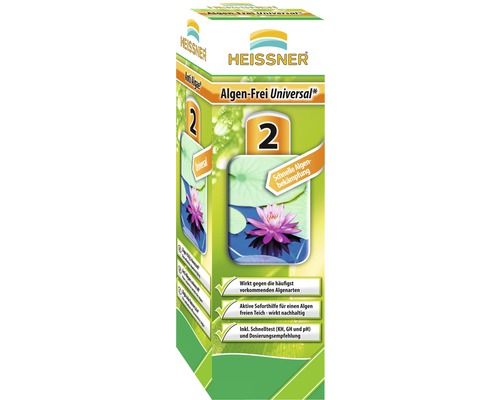 Soluție anti-alge Universal Heissner, 250 ml Heissner Algen-Frei Universal pentru combaterea algelor în iaz