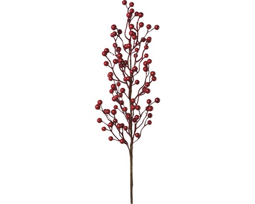 Plantă artificială Ramură cu fructe de pădure H 71 cm roșu