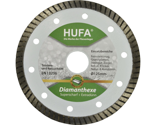 Disc diamantat profesional Hufa Diamanthexe Ø125x22,23 mm